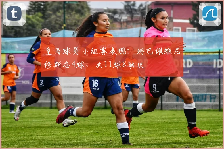 皇马球员小组赛表现：姆巴佩维尼修斯各4球，共11球8助攻
