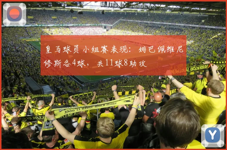 皇马球员小组赛表现：姆巴佩维尼修斯各4球，共11球8助攻